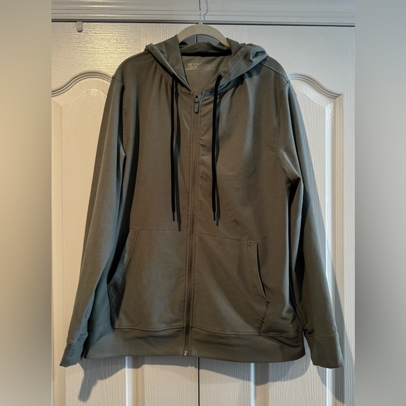 Beyond Yoga Sage Green Zip Up Hoodie - Size L - Picture 1 of 4